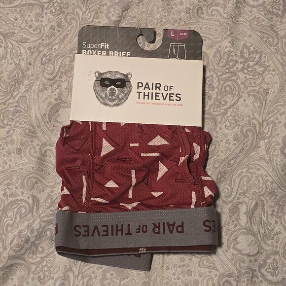 (4) Single Packs of Men's PAIR of THIEVES Boxer Briefs - Large - 34-36 - Picture 2 of 6